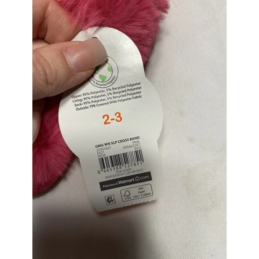 wonder nation girls pink sandal‎ slippers hard sole size 2-3